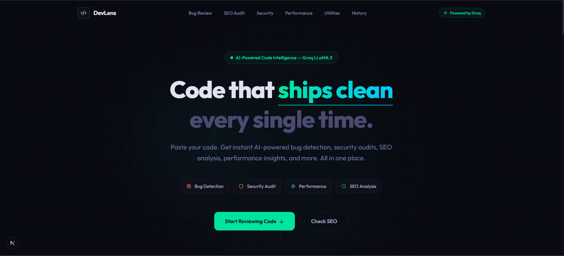 DevLens - AI-Powered Code Intelligence Platform